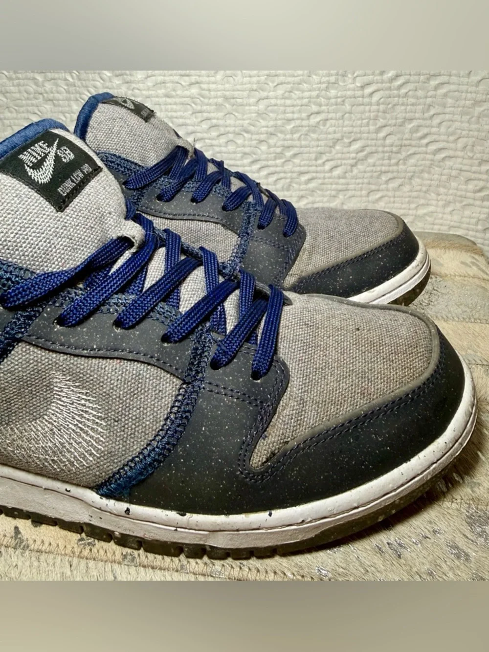 Nike SB Dunk Low Pro E “Crater” Grey Navy Size 9